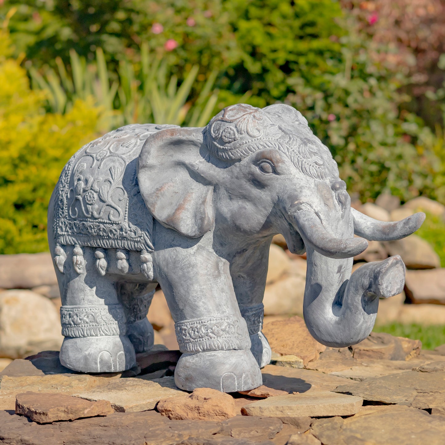 Magnesium Elephant Statue- 3 Color Options – Becca Lynn